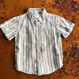 Janie and Jack linen button up
